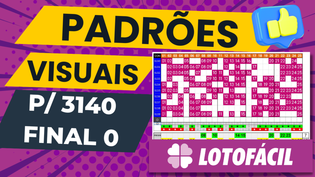 Padrões visuais para lotofacil